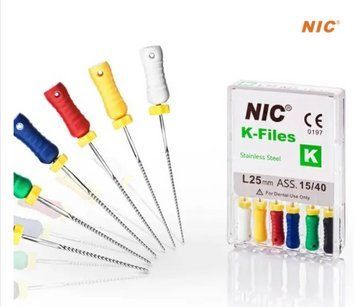 Эндодонтические К файлы NIC К-File (Ассорти) 31мм 2451077866 фото
