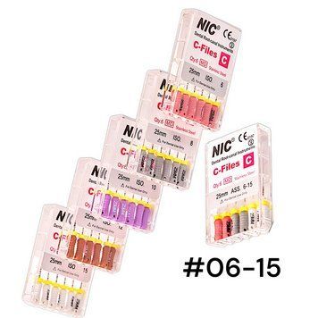 Эндодонтические C файлы NIC C-File (Ассорти) 25мм 2451081895 фото