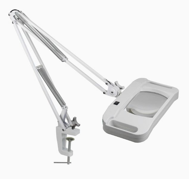 Косметологічна лупа/технічна MAGNIFIER PRISMA LAMP 5X настільна лупа прозора LT-86G 2449958582 фото