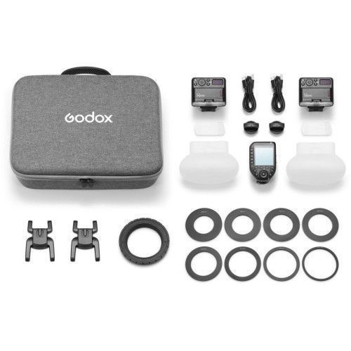 Вспышка Godox MF12-DK1 (2шт)биполярная +Передатчик X pro + Рассеиватель MF-DD 2шт 2350640465 фото