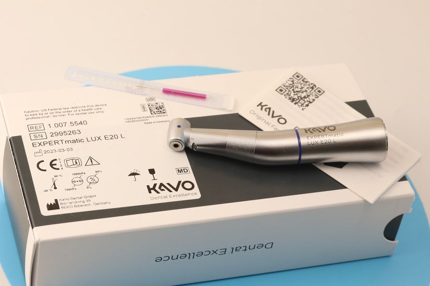 Кутовой наконечник KAVO LUX E20L з подсветкой и водой КАВО 1584922204 фото